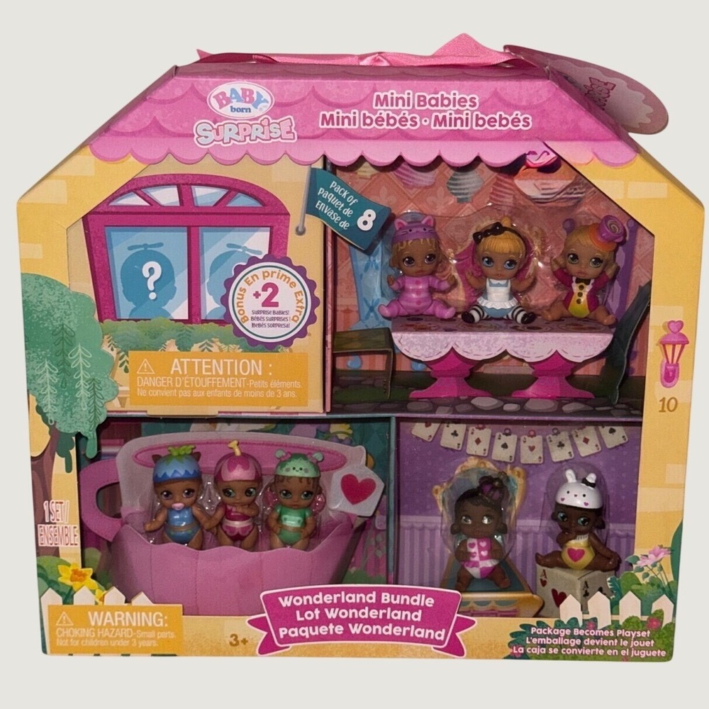 Baby Born Surprise Mini Babies Wonderland Bundle, 10 Pack